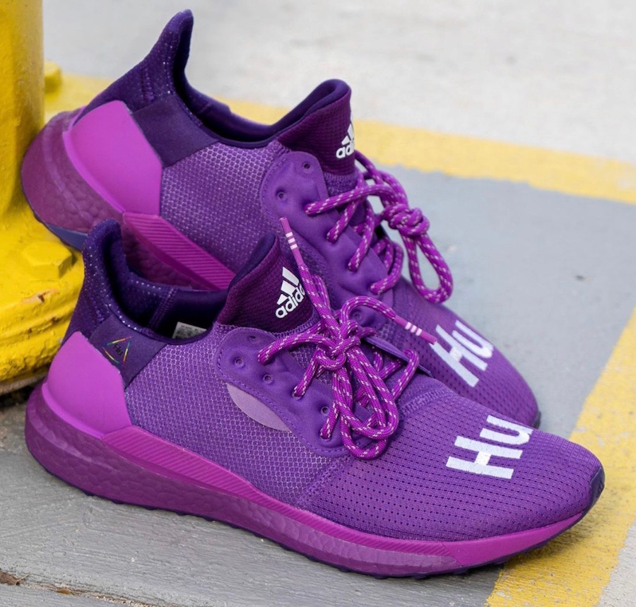Giày Adidas Originals Pharrell X Solar Hu Glide 'Active Purple' EG7770 - Ảnh 4