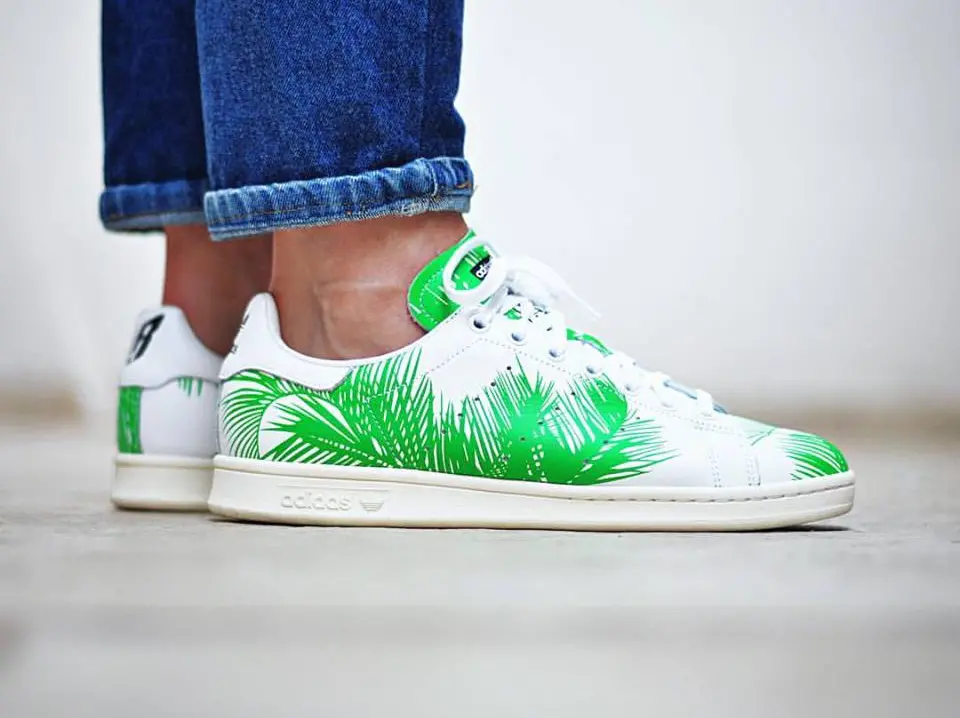 Giày Adidas Pharrell x BBC x Stan Smith 'Palm Tree Pack' S82071 - Ảnh 7