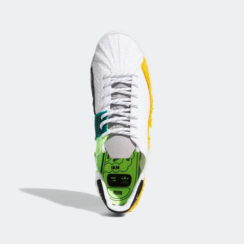 Giày Adidas Pharrell x Superstar 'Patchwork - White' FY2294 - Ảnh 6