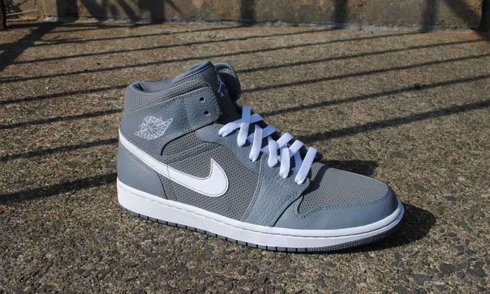Giày Nike Air Jordan 1 Mid 'Cool Grey' 554724-036 - Ảnh 5
