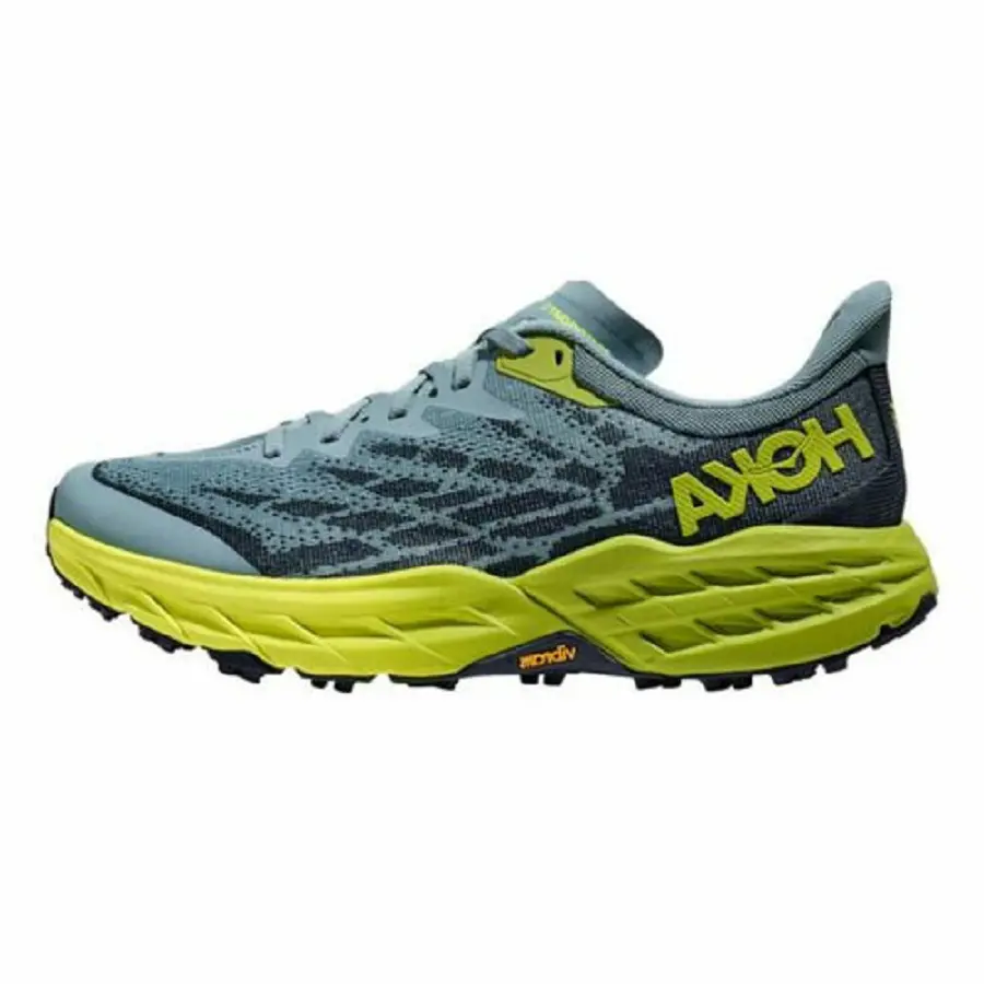 Giày Hoka One One Speedgoat 5 Stone Blue Dark Citron 1123157-SBDCT - Ảnh 5