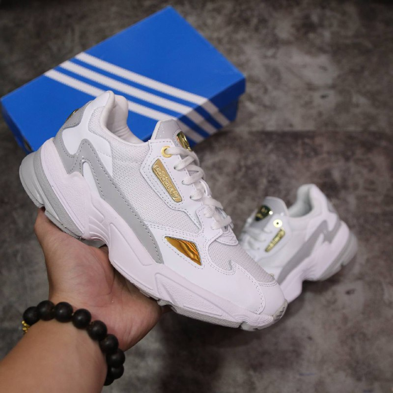 Giày Adidas Wmns Falcon 'White Gold Metallic' FV5091 - Ảnh 8