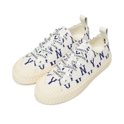 Giày MLB Playball Monogram New York Yankees 3ACVVM12N-50IVS - Ảnh 2