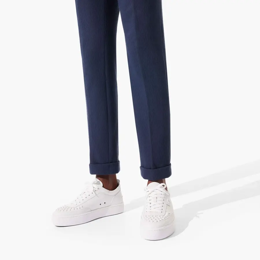 Giày Christian Louboutin Happyrui Spikes 'Bianco' 1200419W256 - Ảnh 2