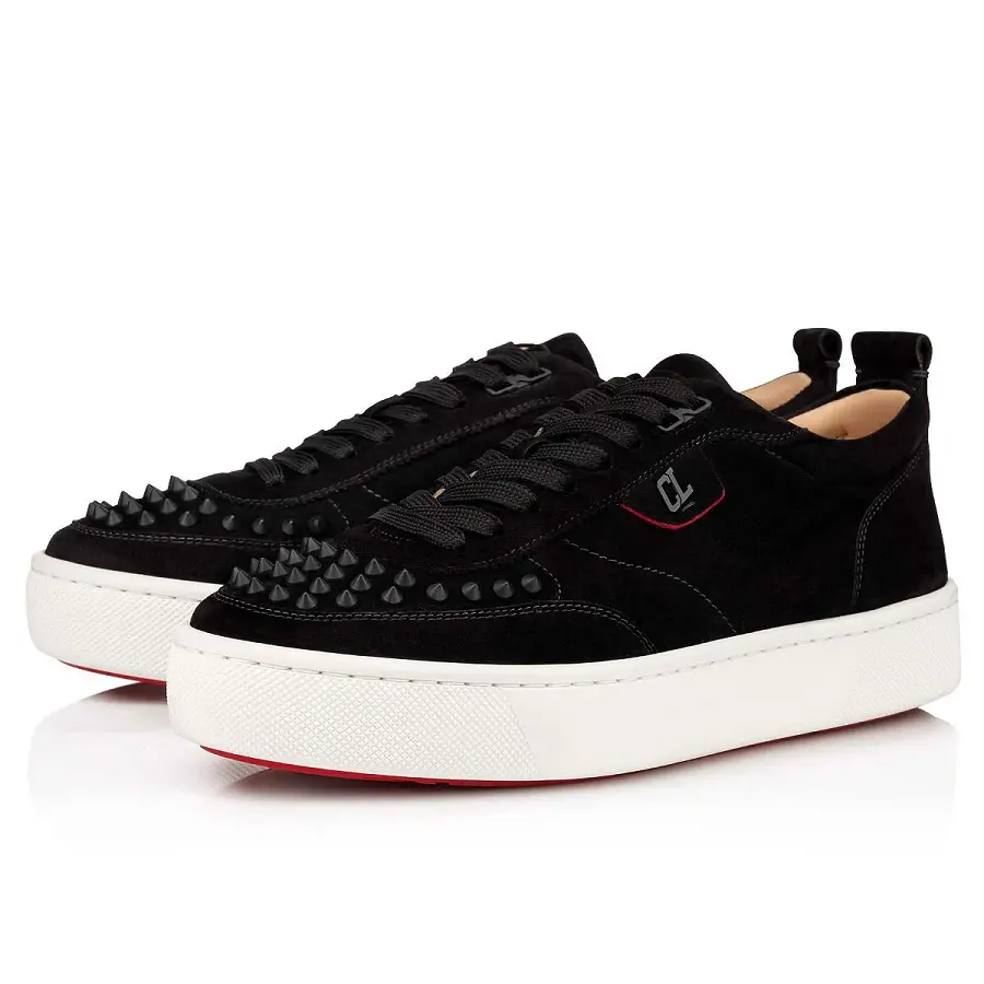 Giày Christian Louboutin Happyrui Spikes 'Black' 1200520B026 - Ảnh 3