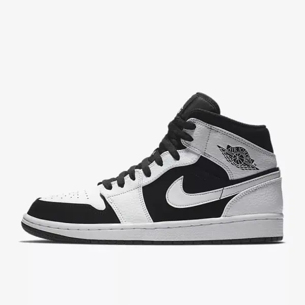 Alternative view of Giày Nike Air Jordan 1 Retro Mid 'Tuxedo' 554724-113