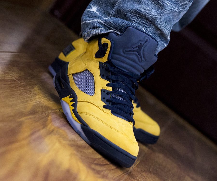 Giày Nike Air Jordan 5 Retro SP 'Michigan' CQ9541-704 - Ảnh 3
