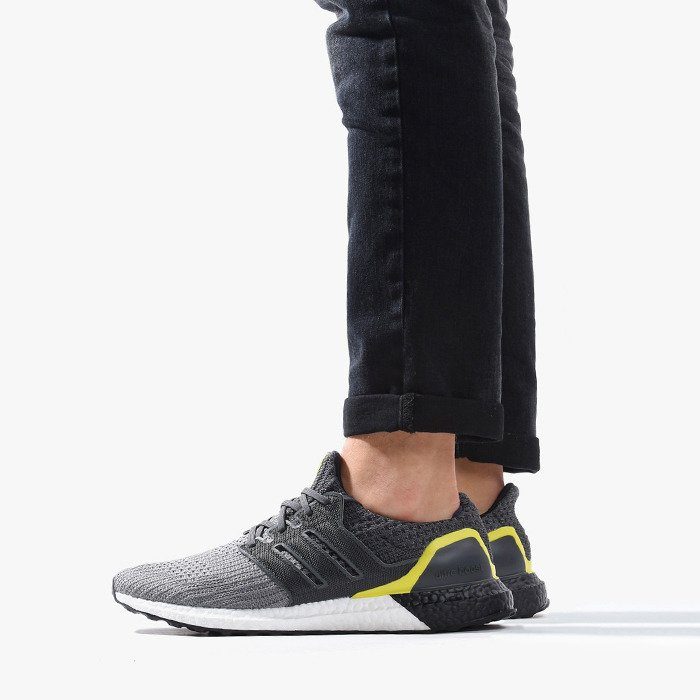 Giày Adidas Ultra Boost 4.0 Grey Black Yellow G54003 - Ảnh 2