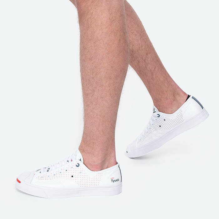 Giày Converse DuPont Tyvek x Jack Purcell Rally 'White Princess Blue' 170063C - Ảnh 3