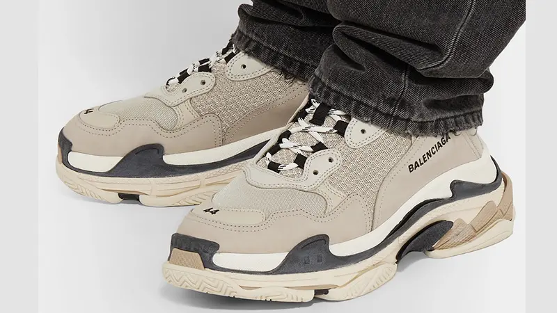 Giày Balenciaga Triple S Sneaker Vanille 536737 W09O6 9787 - Ảnh 6