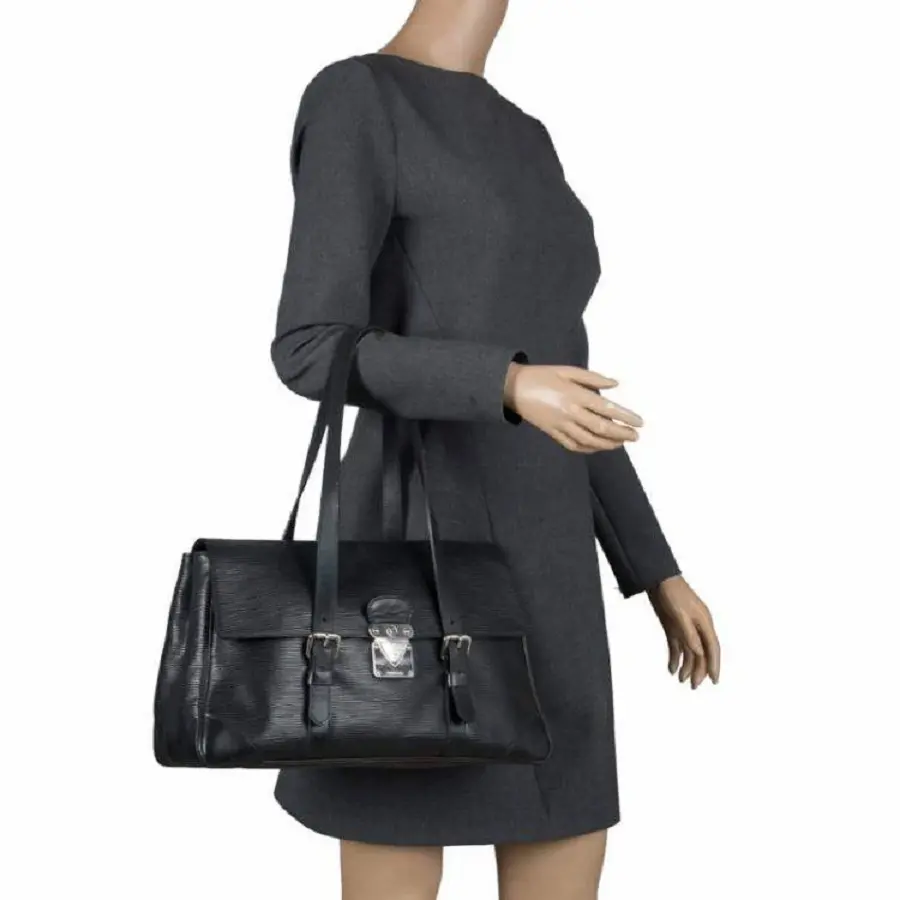 Alternative view of Túi Louis Vuitton Epi Segur PM Black Leather 'Noir' M58822