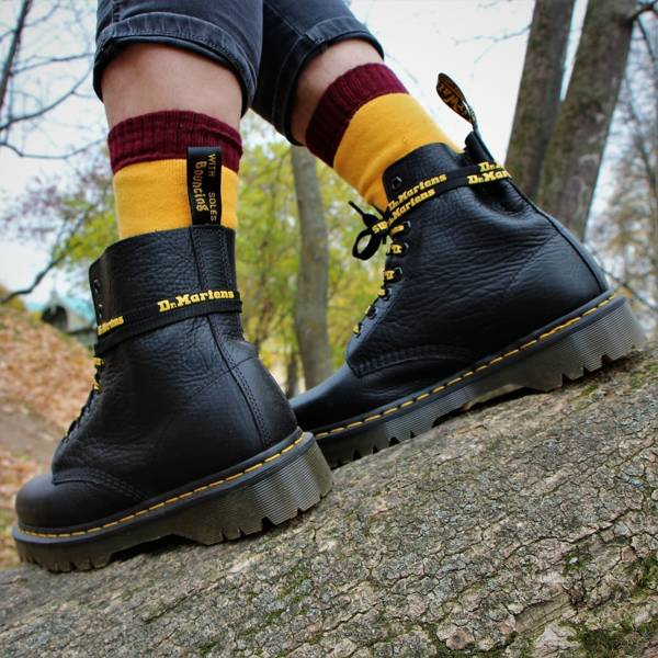 Giày Dr.Martens 1460 Pascal Bex Leather Lace Up 'Black' 26981001 - Ảnh 5