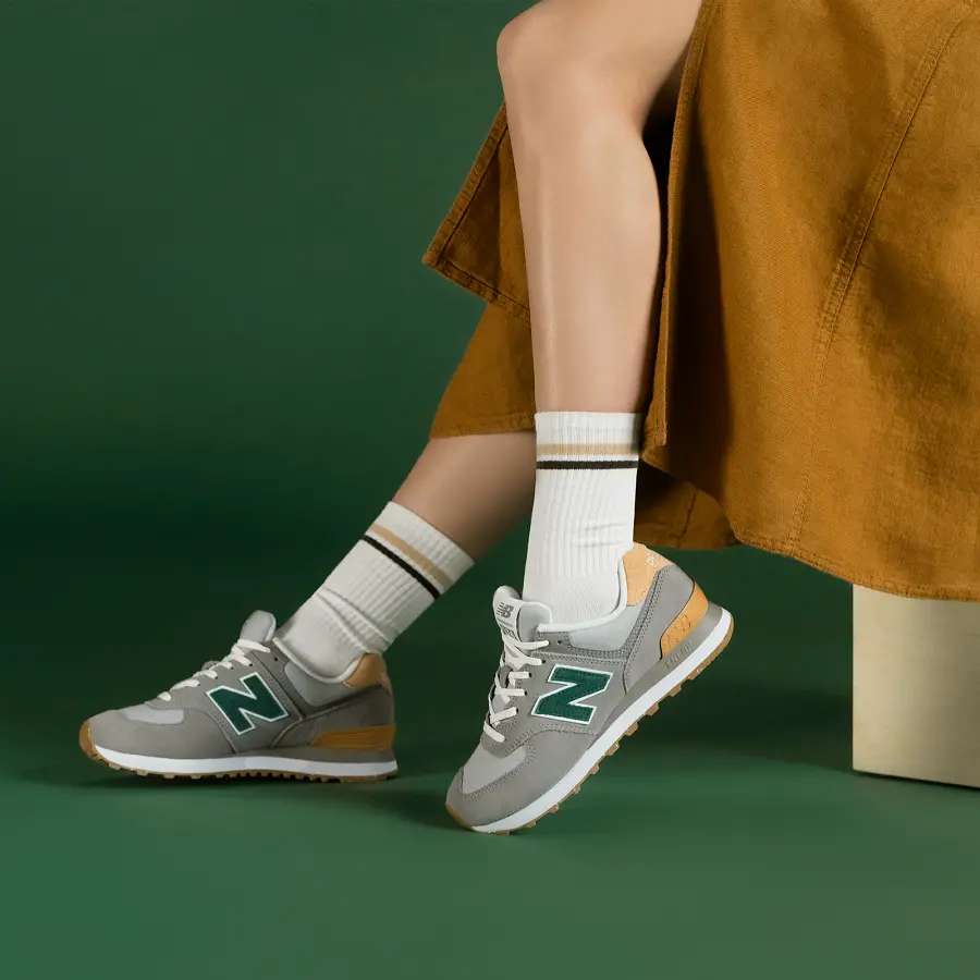 Alternative view of Giày New Balance 574 'Marblehead Rain Cloud' WL574RF2
