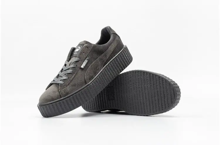Giày Puma Fenty Rihanna Velvet Creepers 'Grey' 364466-03 - Ảnh 3