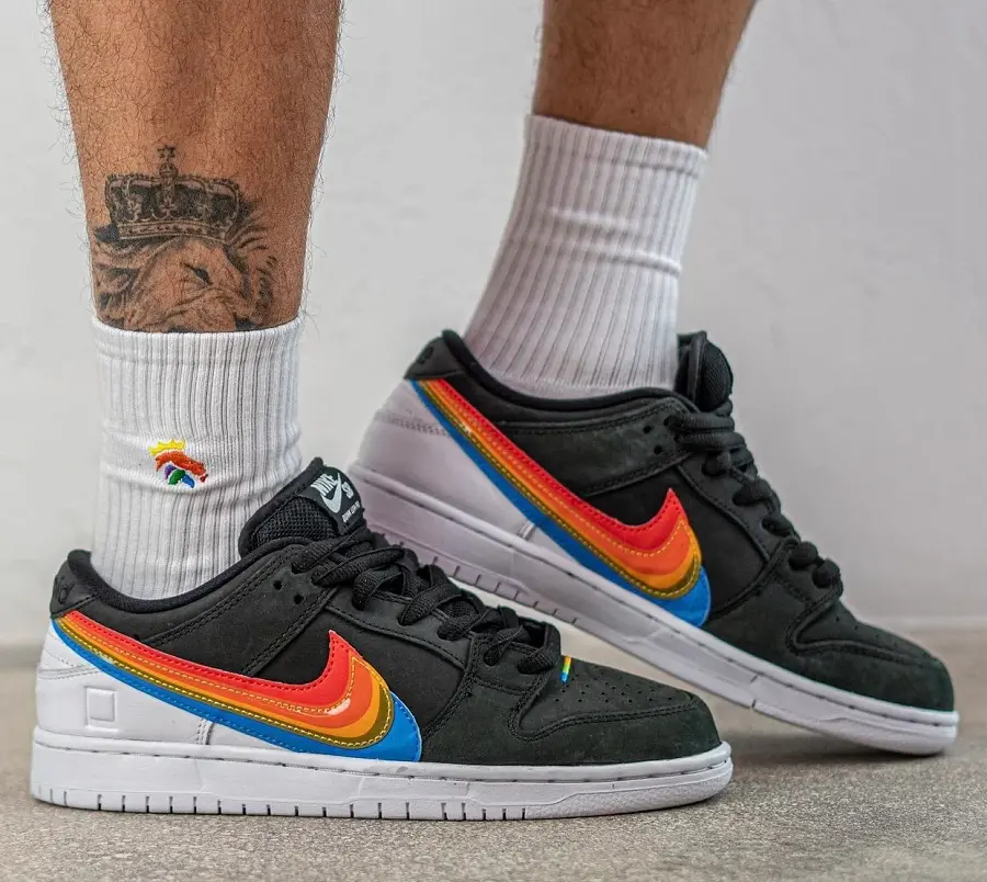 Giày Nike Polaroid x Dunk Low SB 'Black' DH7722-001 - Ảnh 6
