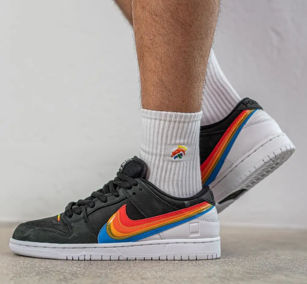 Giày Nike Polaroid x Dunk Low SB 'Black' DH7722-001 - Ảnh 5