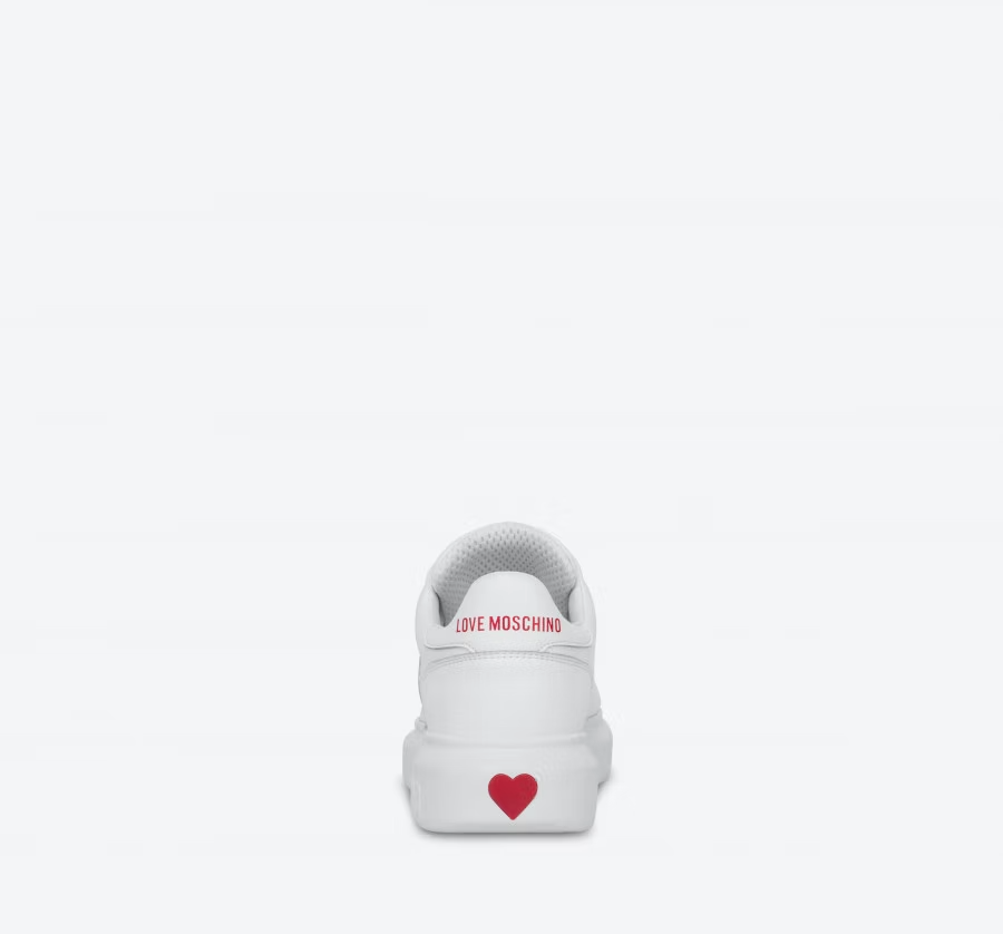 Giày Love Moschino Exploding Heart Nappa 'White' JA15154G1EIA0100 - Ảnh 3