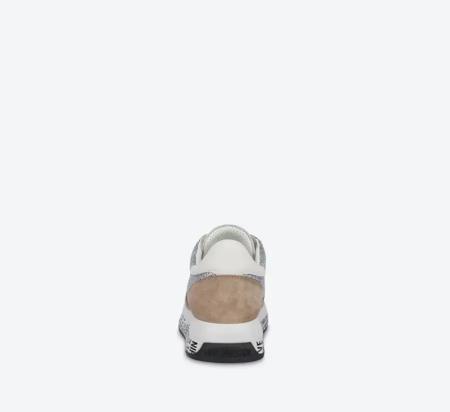 Giày Love Moschino Split And Sequins 'Beige' JA15394G1EIV190A - Ảnh 3