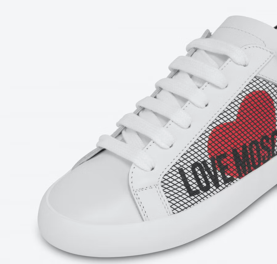Giày Love Moschino Free Love Nappa 'White' JA15422G1EIA710A - Ảnh 4