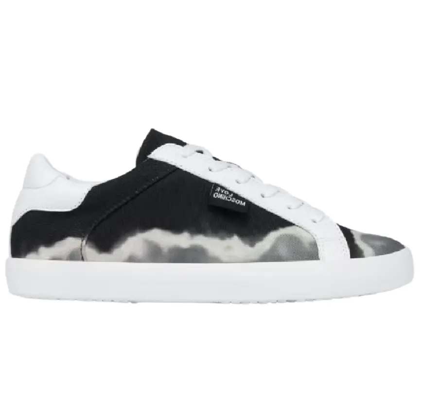 Giày Love Moschino Tie Dye Canvas 'Black' JA15542G0EJH200A