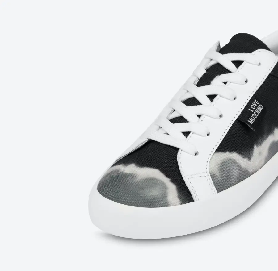 Alternative view of Giày Love Moschino Tie Dye Canvas 'Black' JA15542G0EJH200A