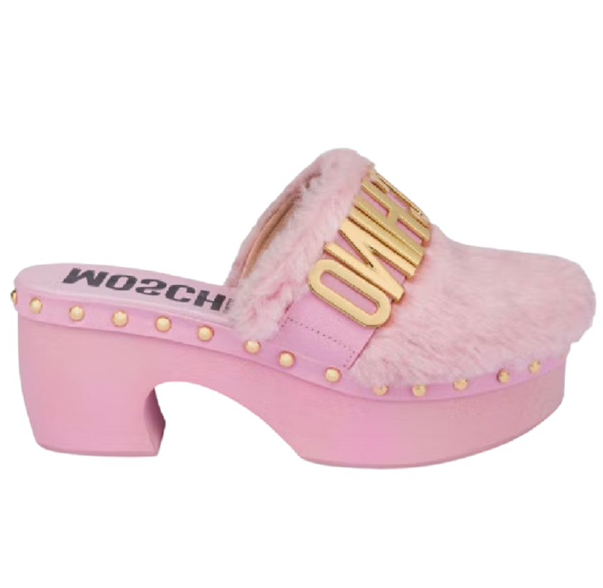 Giày Moschino Soft Lettering Logo Fabric 'Pink' MA10297Z0EM60600