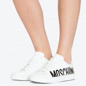 Alternative view of Giày Moschino Leather With Logo 'White' MA15022G18MF0100