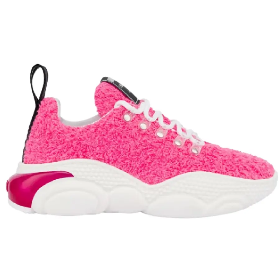 Giày Moschino Terry Cloth Teddy Bubble 'Fuchsia' MA15553G1EM90604