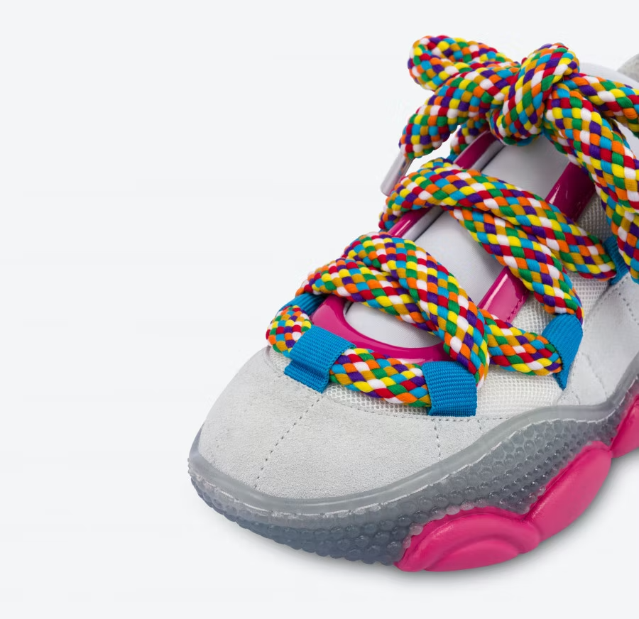 Giày Moschino Bubble Teddy With Maxi Laces 'White' MA15573G1EMP510A - Ảnh 5