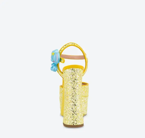 Alternative view of Giày Cao Gót Moschino High Glitter Platform 'Yellow' MA1611EC0EMJN400