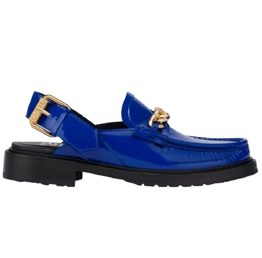 Giày Moschino Metal Chain Patent 'Electric Blue' MB10123J0EGK0705