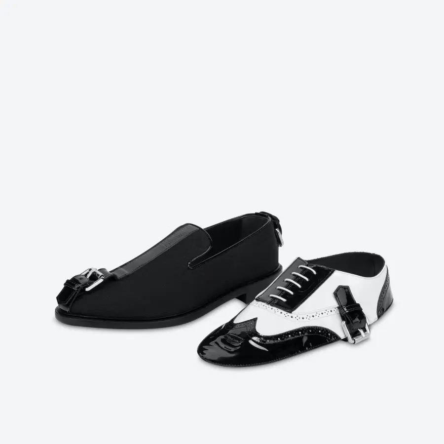 Alternative view of Giày Moschino Brogue Open Oxford With Gaiters 'Black' MB10223C0EGK200A