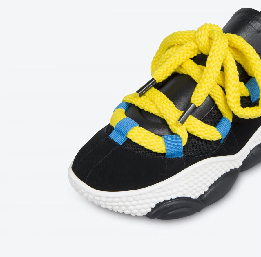 Giày Moschino Bubble Teddy With Maxi Laces 'Black' MB15573G0EGU410A - Ảnh 2