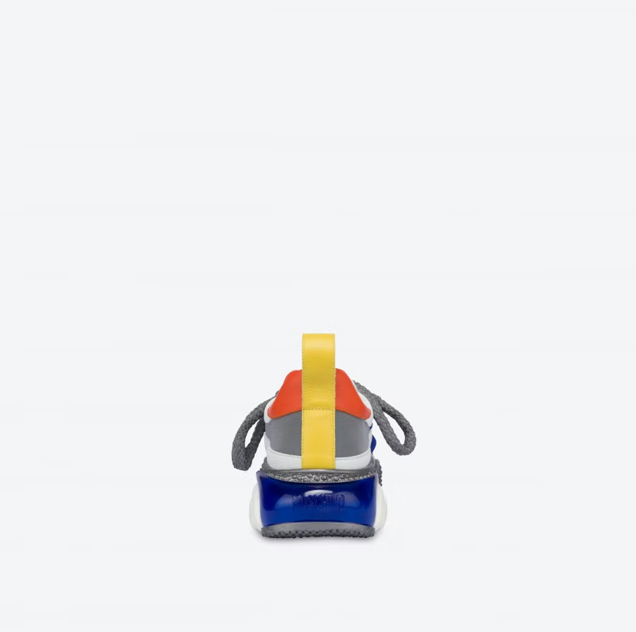 Giày Moschino Bubble Teddy With Maxi Laces 'White' MB15573G0EGX390A - Ảnh 4