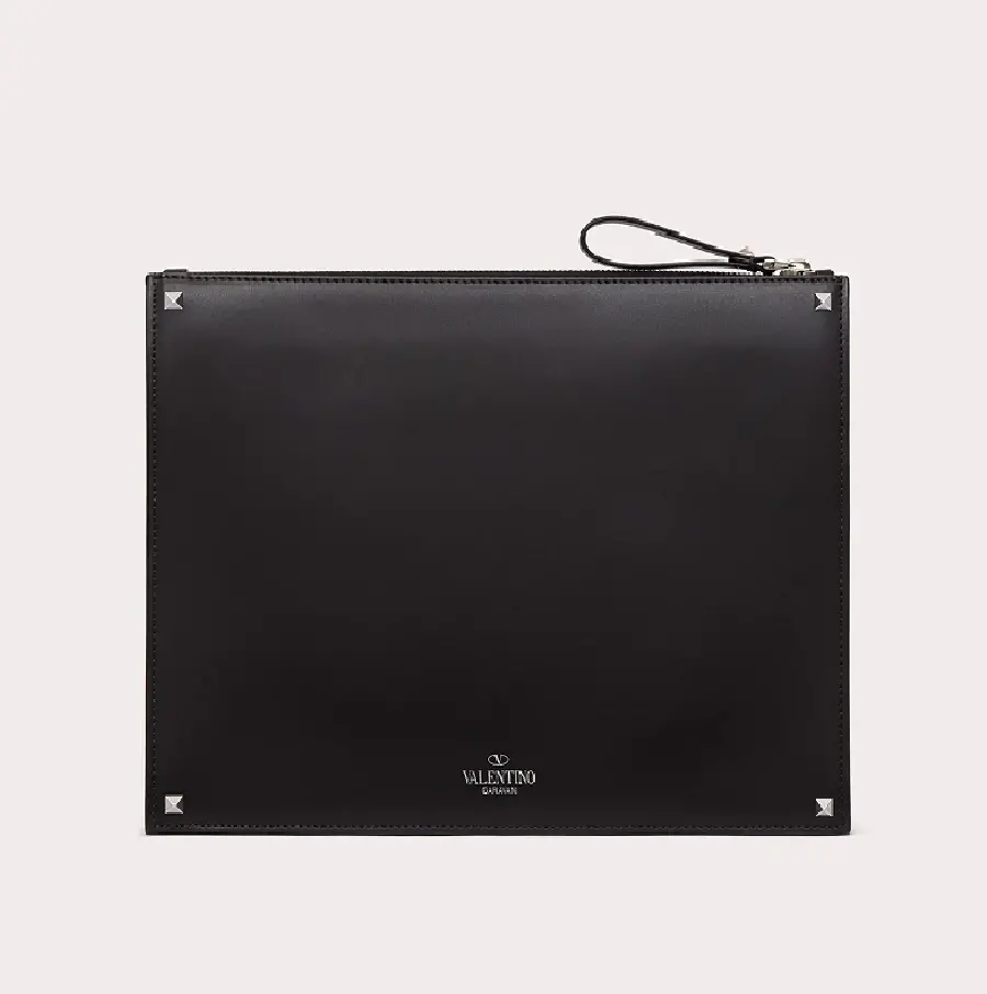 Túi Valentino Garavani VLTN Pouch 'Black' XY2B0692WJW-0NI - Ảnh 3