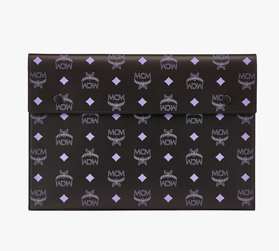 Túi MCM Pouch Trio in Color Splash Logo Leather MXZBASX04U6001 - Ảnh 5