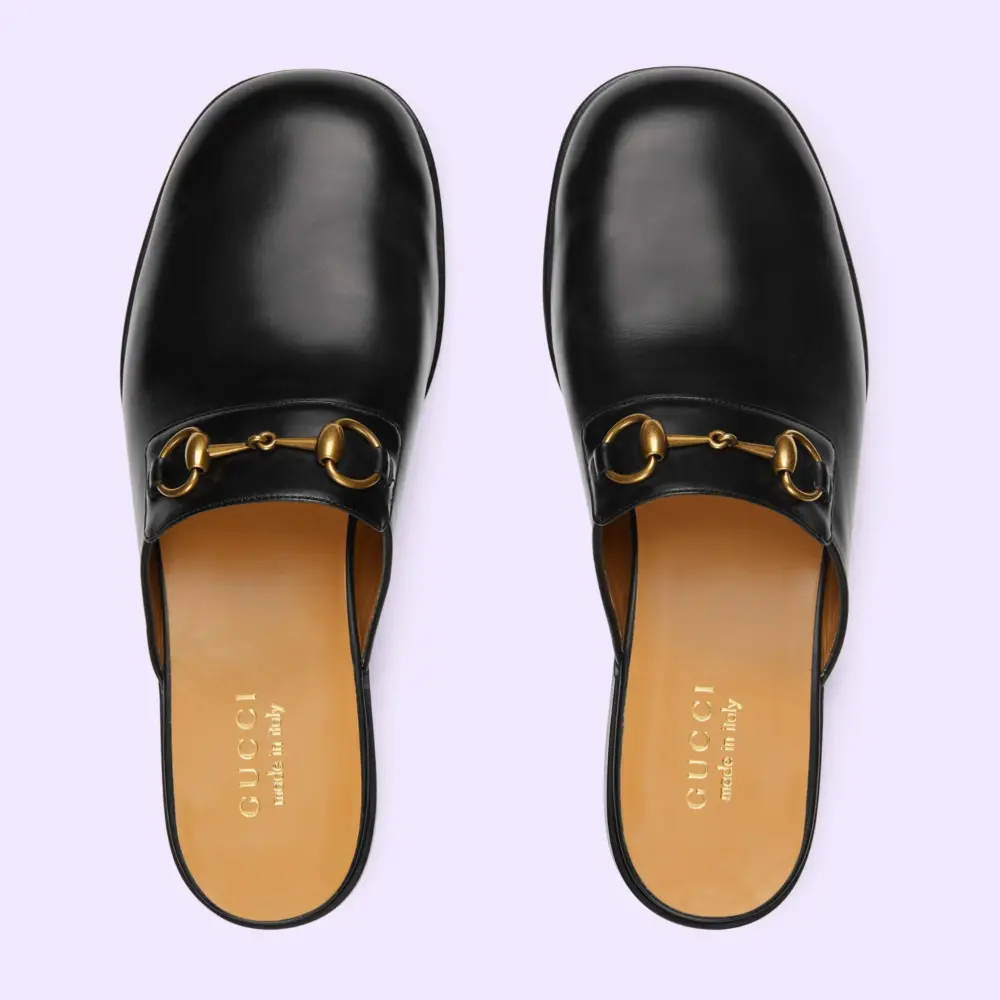 Dép Gucci Horsebit Slipper 'Black' 723654-1W600-1000 - Ảnh 3