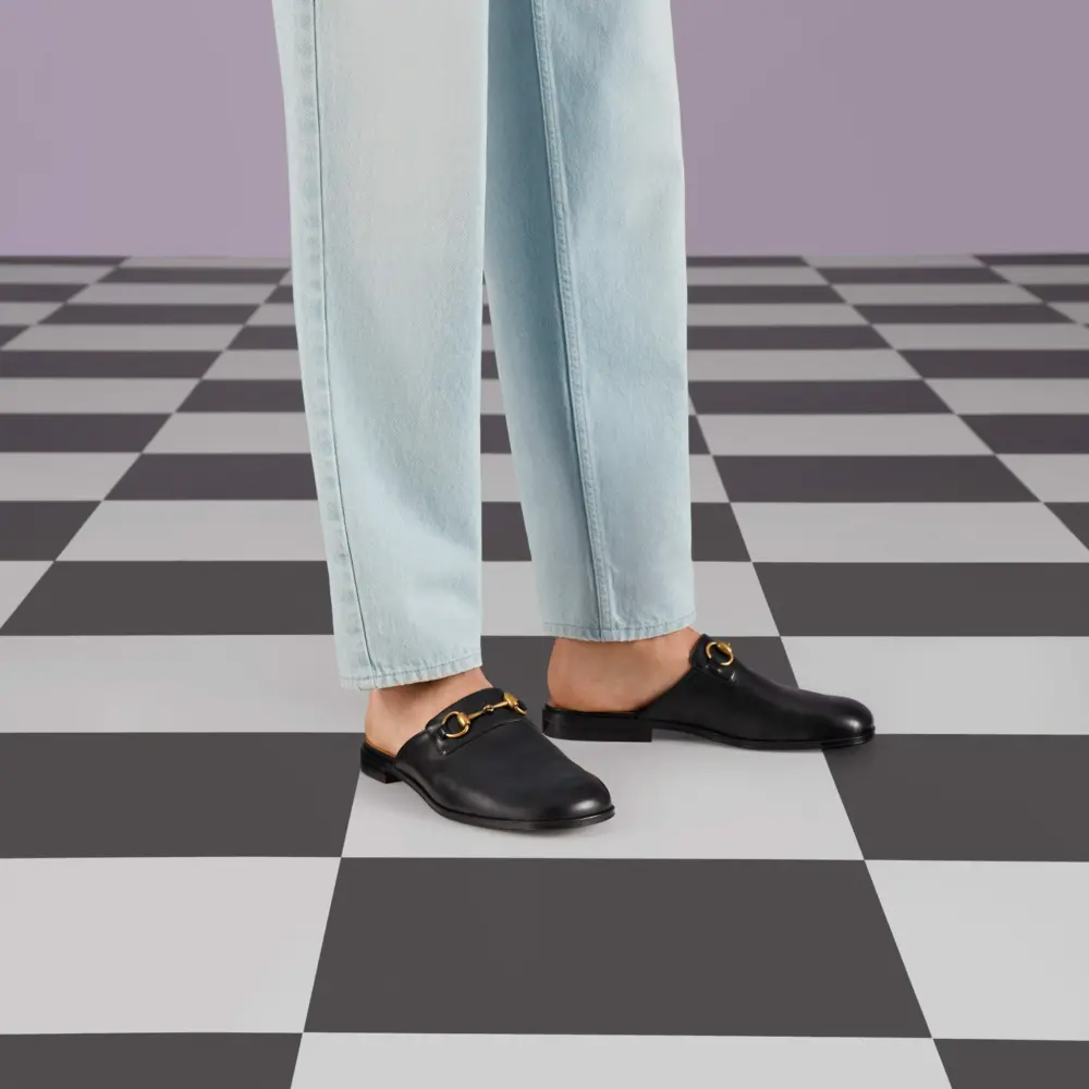 Dép Gucci Horsebit Slipper 'Black' 723654-1W600-1000 - Ảnh 6