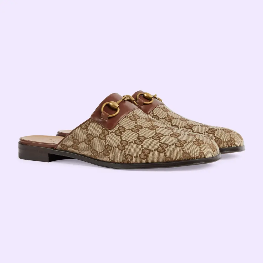 Dép Gucci GG Horsebit Slipper 'Ebony' 719749-FAA0U-9768 - Ảnh 5