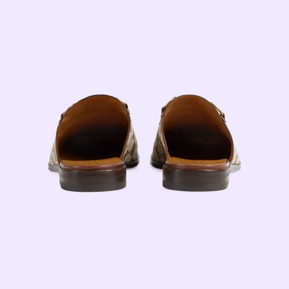 Dép Gucci GG Horsebit Slipper 'Ebony' 719749-FAA0U-9768 - Ảnh 4