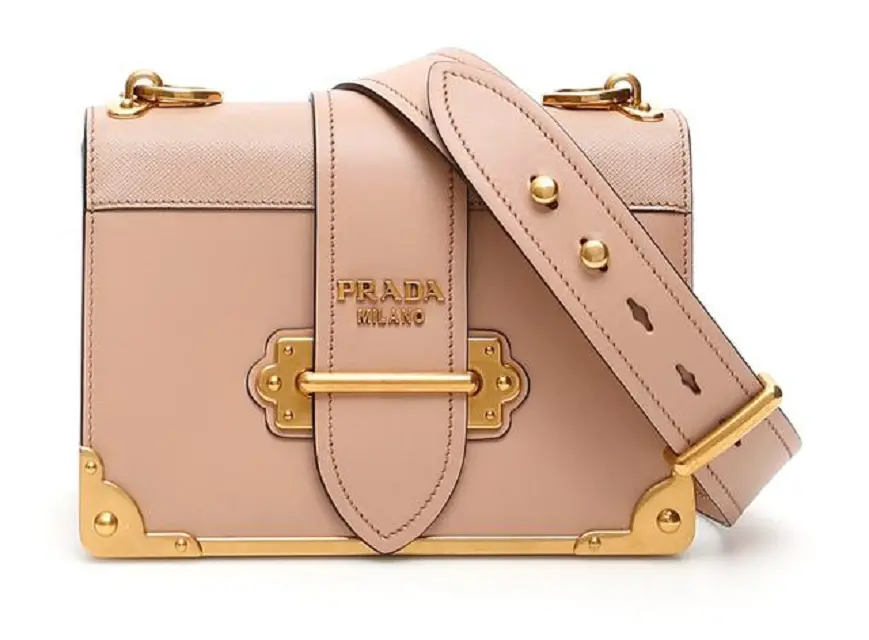 Túi Prada Cahier Pink Tote Shoulder Bag 1BD045-2BB0-F0236