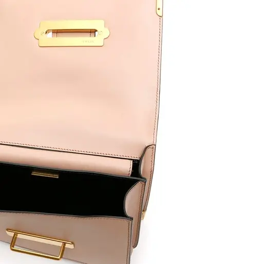 Túi Prada Cahier Pink Tote Shoulder Bag 1BD045-2BB0-F0236 - Ảnh 3