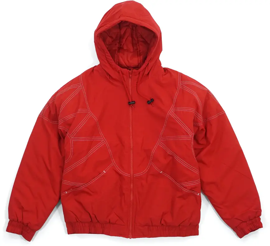 Áo Supreme Zig Zag Stitch Puffy Jacket 'Red'