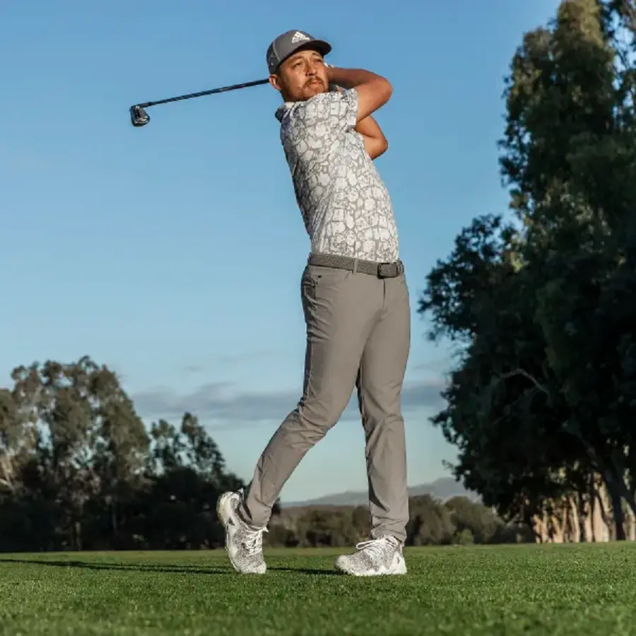 Alternative view of Giày Golf Adidas CodeChaos 21 Primeblue 'White Grey' FW5613