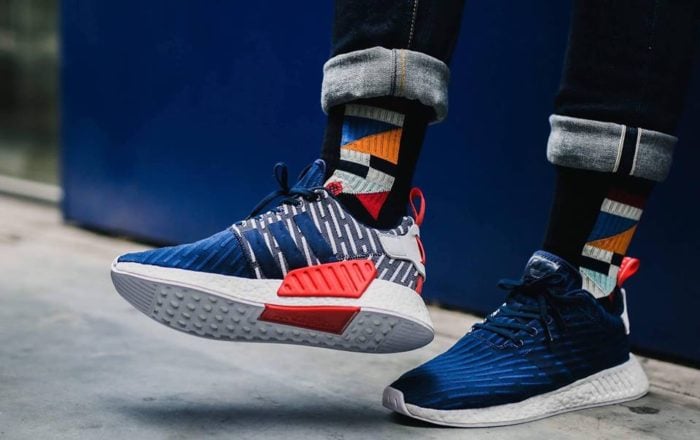 Giày Adidas NMD R2 Primeknit 'Collegiate Navy' BB2952 - Ảnh 4