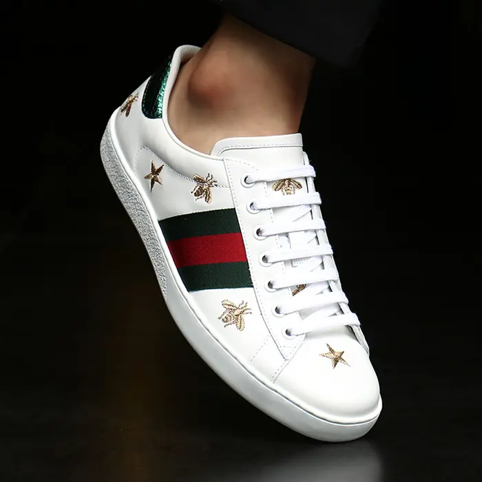 Giày Gucci Ace Embroidered 'Bees and Stars' 386750-A38F0-9073 - Ảnh 4