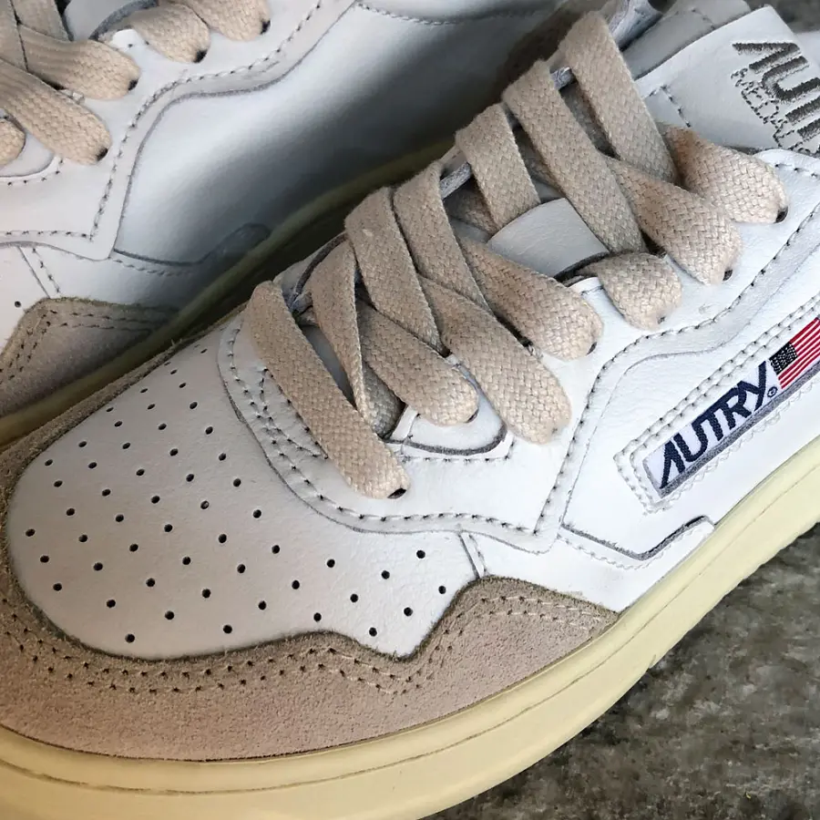 Giày Autry Low Leather Suede 'White' AULM-LS33 - Ảnh 5