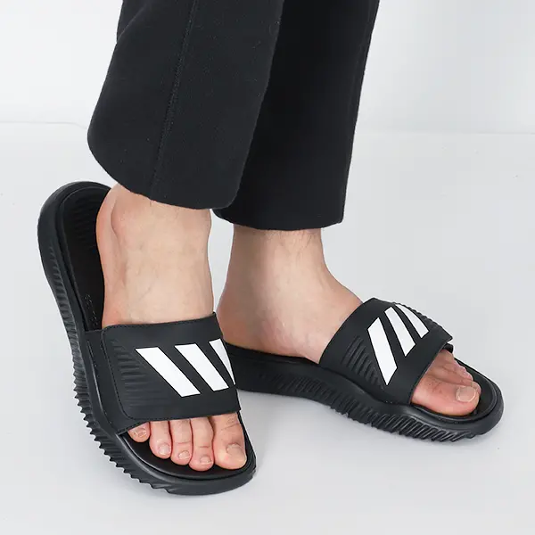 Dép Adidas Alphabounce Slide 'Black White' FZ0387 - Ảnh 4