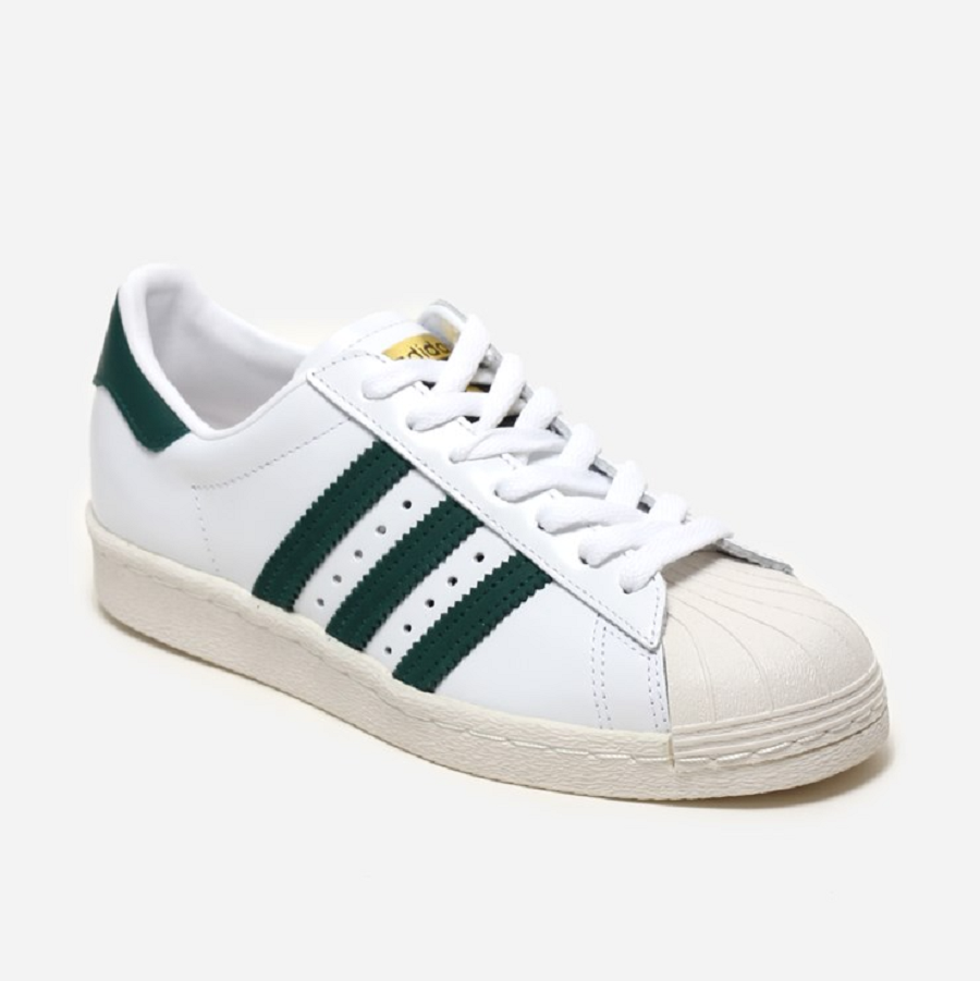 Giày Adidas Originals Superstar 80s 'White Green' BB2230 - Ảnh 3