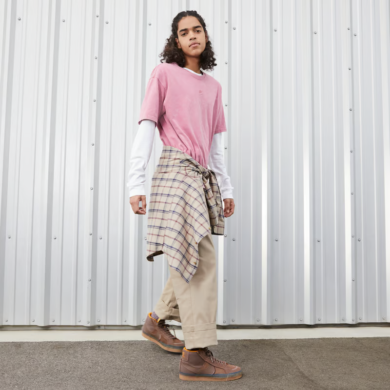 Giày Nike SB Zoom Blazer Mid PRM Plus 'Plum Eclipse Gum' DV5468-200 - Ảnh 2